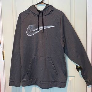 Grey and White Nike Gradient Sweatshirt